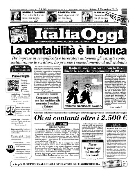 Italia oggi : quotidiano di economia finanza e politica